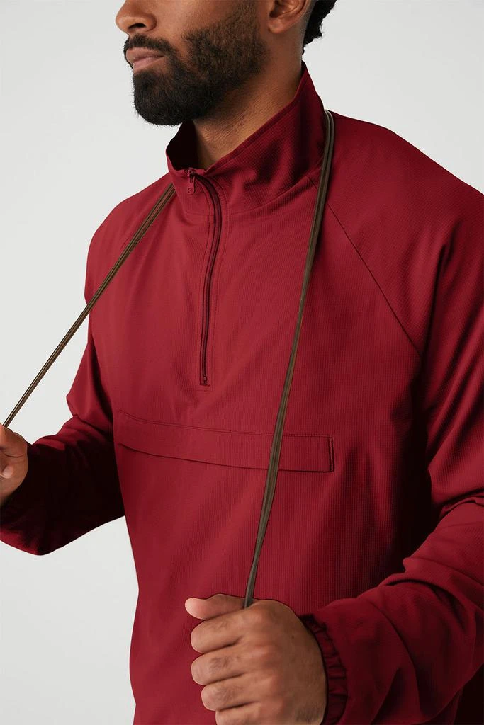 Alo Ripstop 1/4 Zip On-Set Jacket - Victory Red 4