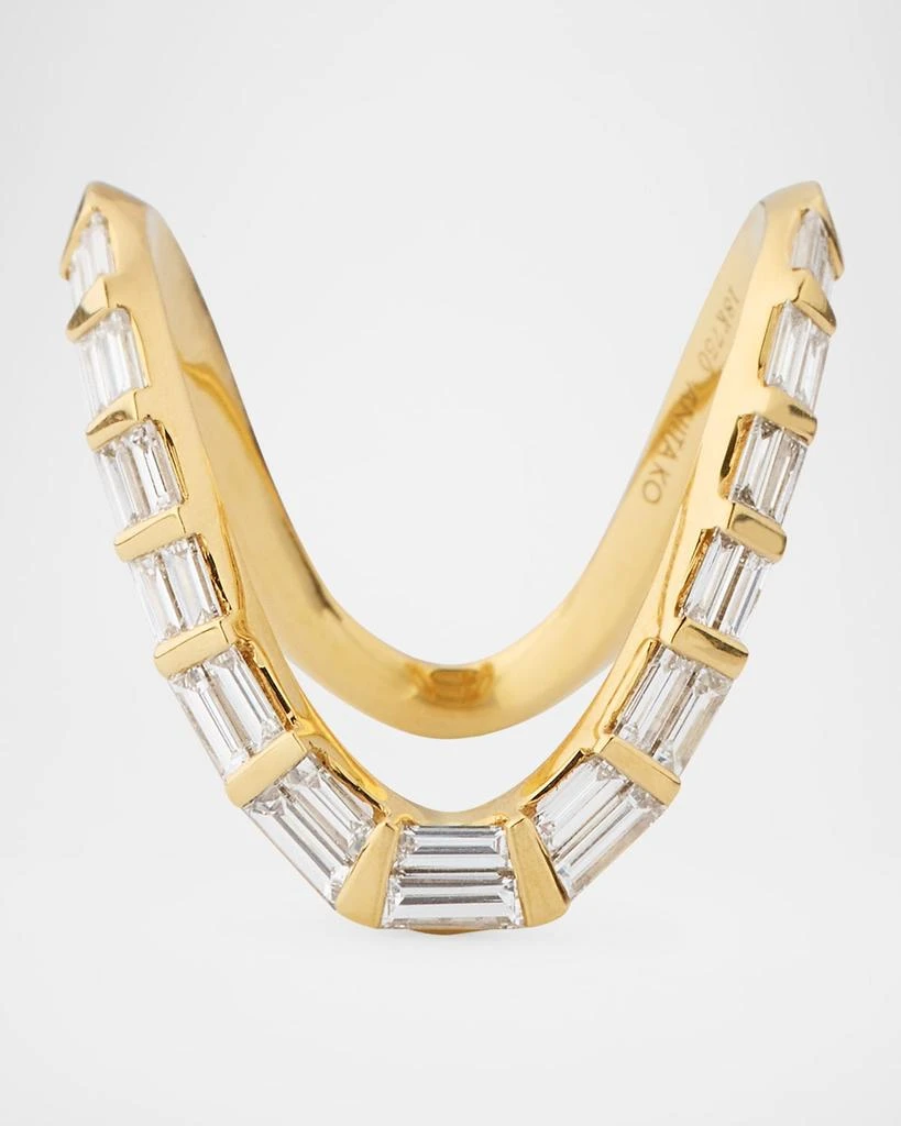 Anita Ko Ulla 18K Yellow Gold Baguette Diamond Ring, 1.30tcw 1