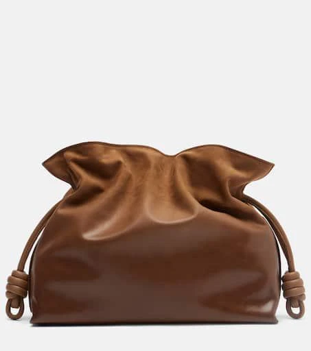 Loewe Flamenco Medium suede clutch