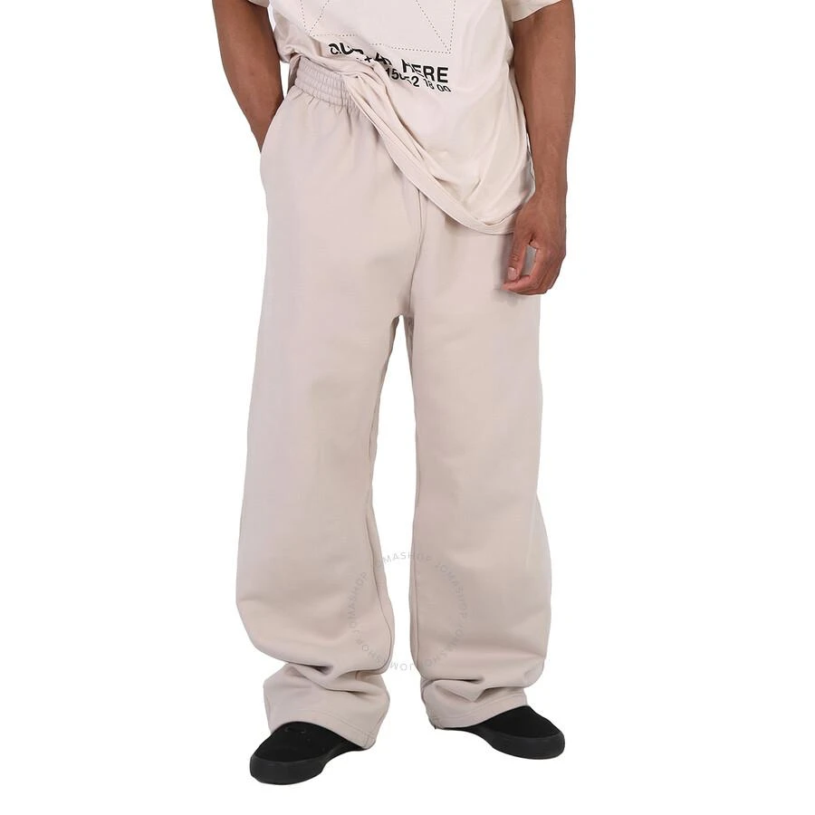 Balenciaga Cement Grey Wide Leg Cotton Sweatpants 1