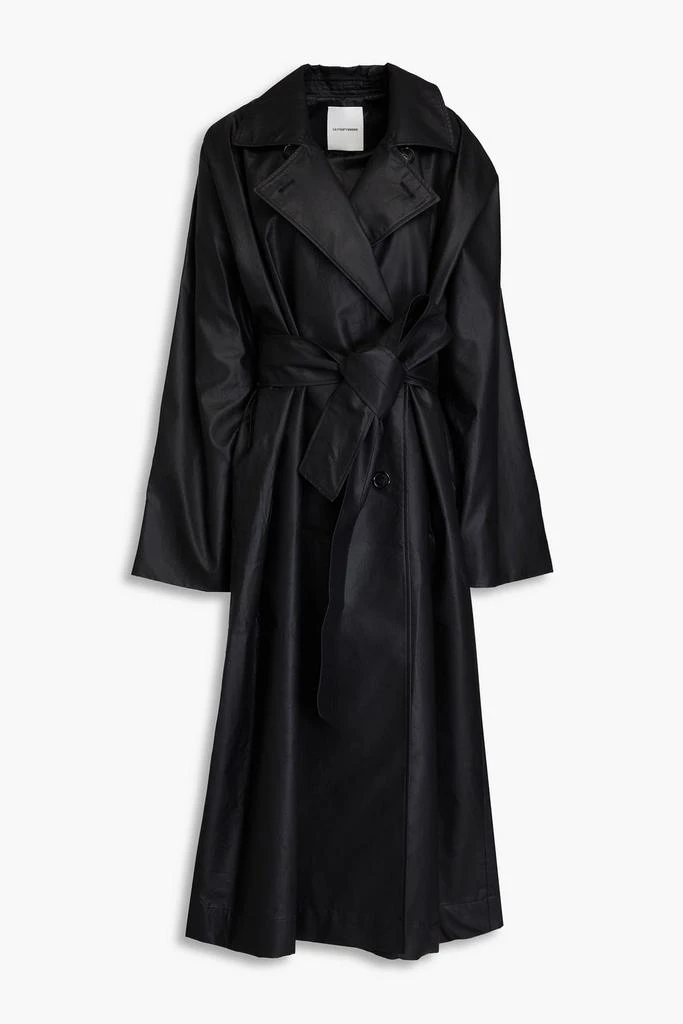Le 17 Septembre Belted coated-cotton trench coat 1