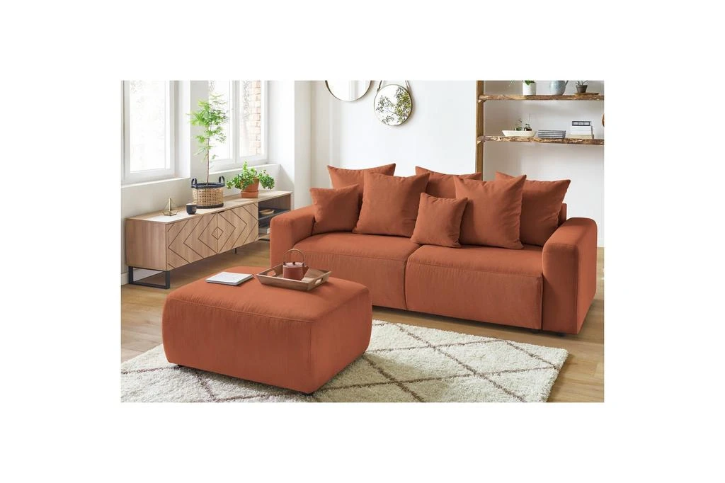 预计3周后发货 Bobochic Pouf - Envy - Velours Côtelé 20