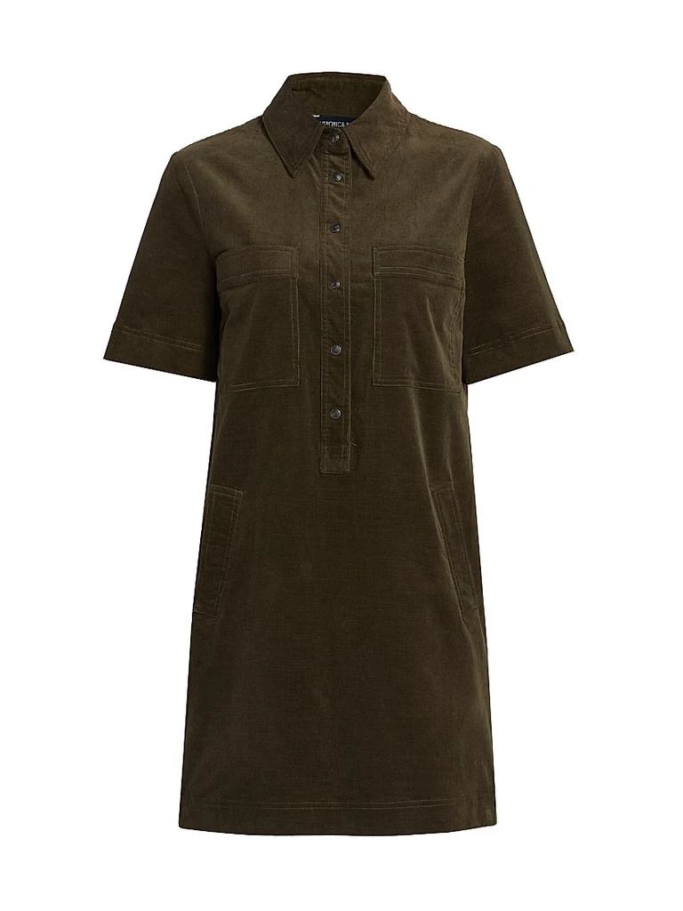 faux leather dress size 18 Cognac Faux Leather Button Down Mini Dress main image 0