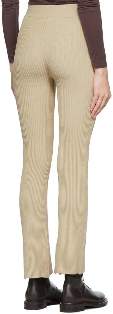 House of Dagmar Beige Shiloh Split Hem Leggings 3