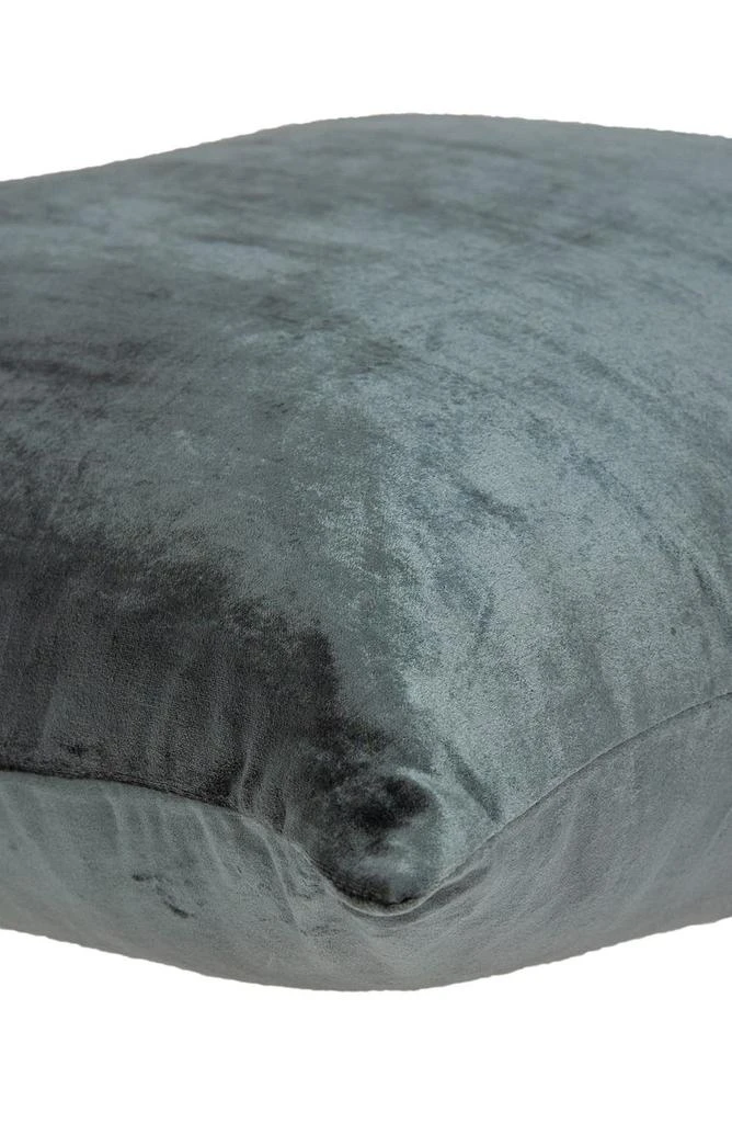 Parkland Garnet Transitional Solid Pillow - 22" x 22" - Charcoal