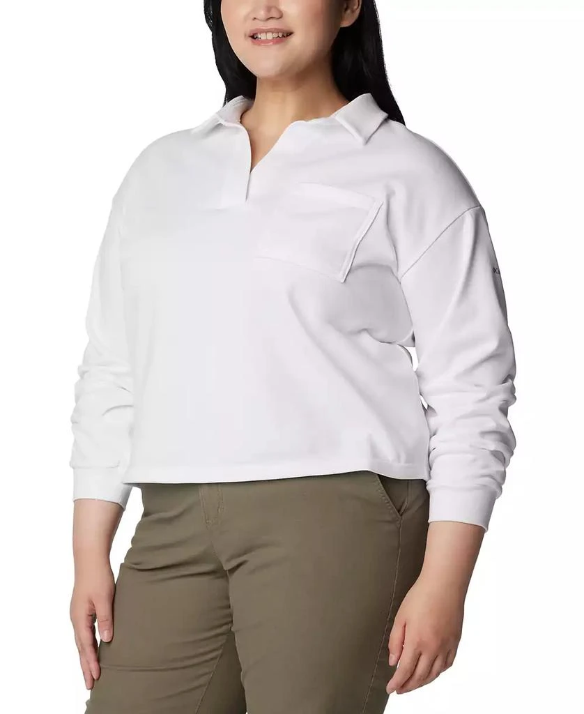 Columbia Plus Size Trek™ Collared Long-Sleeve Top, Created for Macy's 4