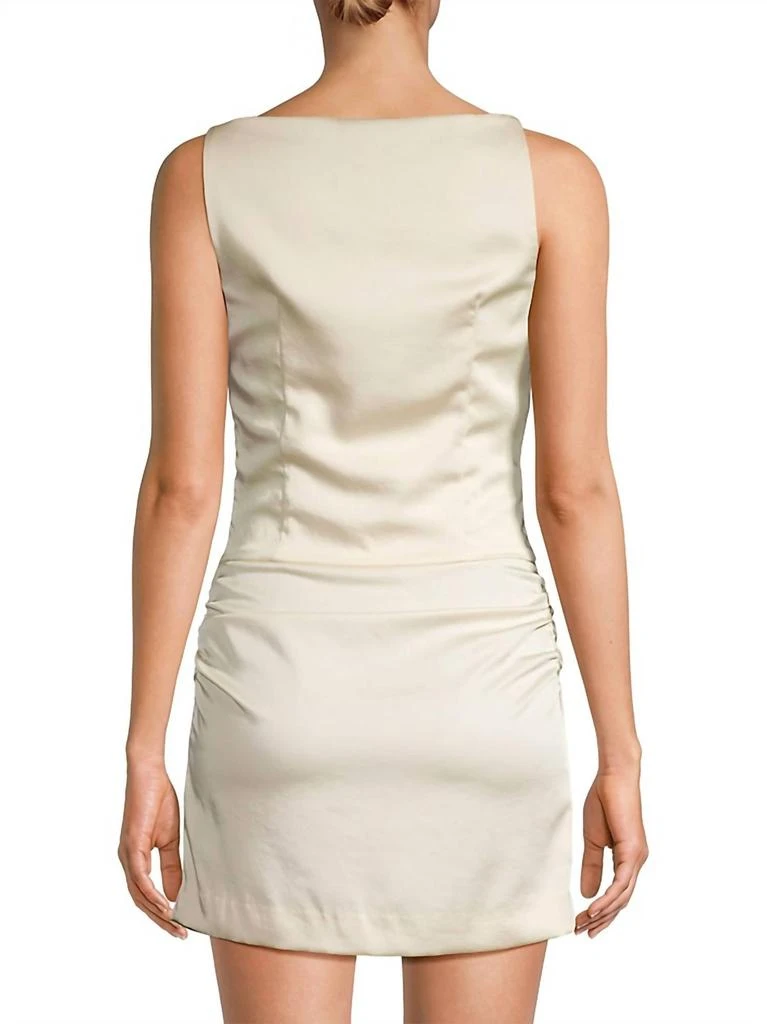 Bec & Bridge Bec + Bridge - Jones Boatneck Satin Mini Dress 3