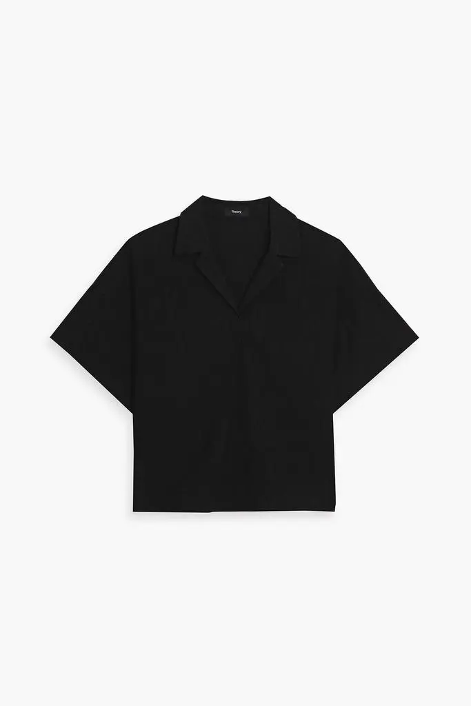 Theory Crinkled Lyocell-blend shirt