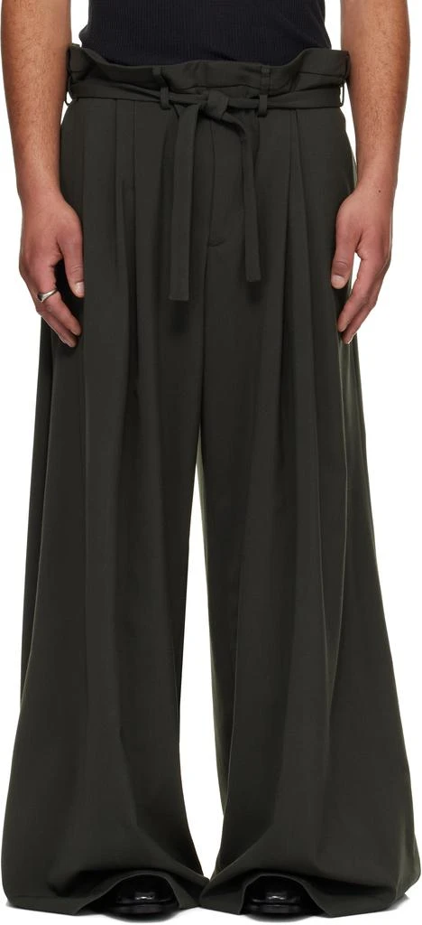 LU
U DAN Gray Slacker Maxis Trousers
