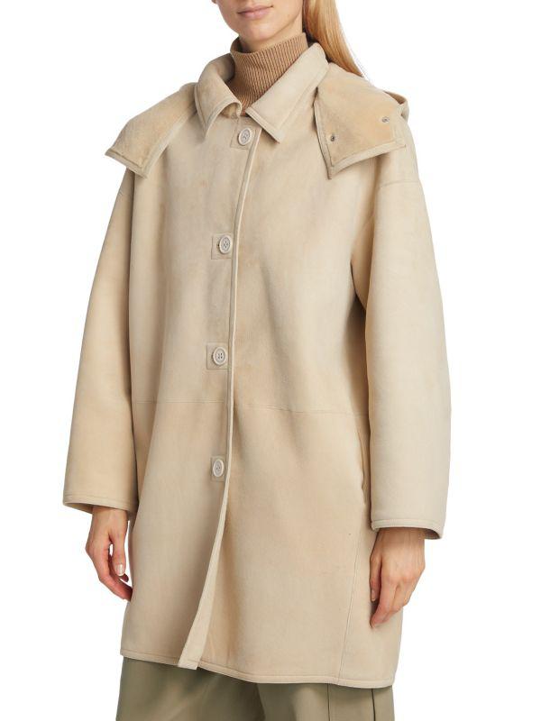 Shop Shearling Reversible Oversized Coat on Sale at