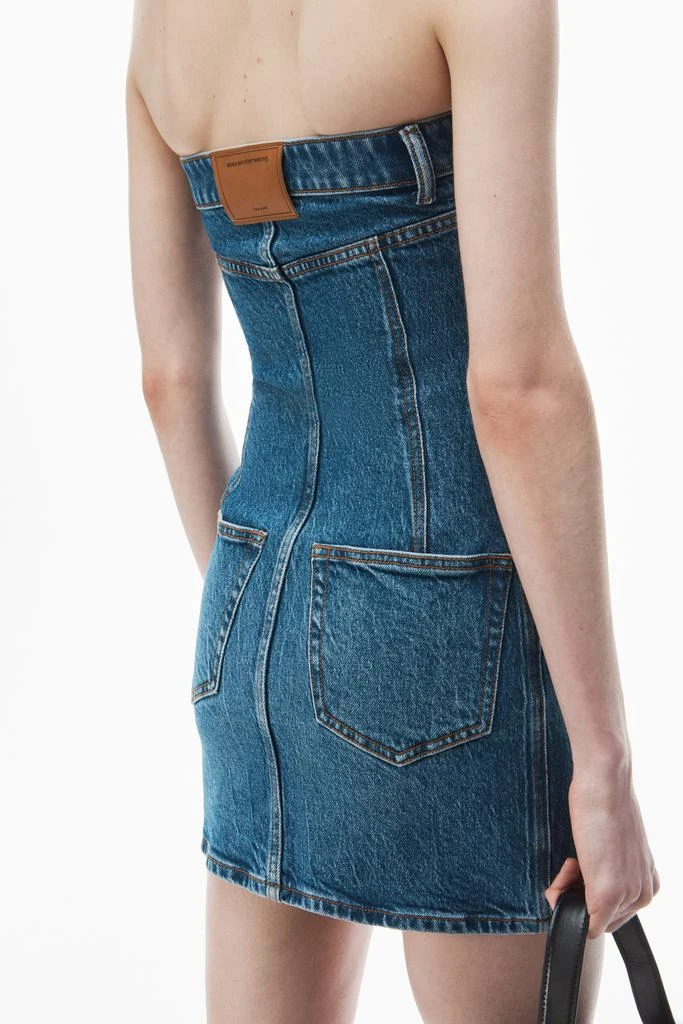 Alexander Wang Tube Dress in Comfort Stretch Denim 6