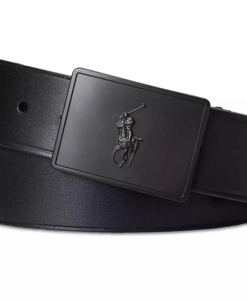 Ralph Lauren Men's Plaque-Buckle Leather Belt 2