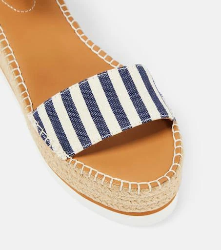 See by Chloé Glyn striped espadrille wedges 6