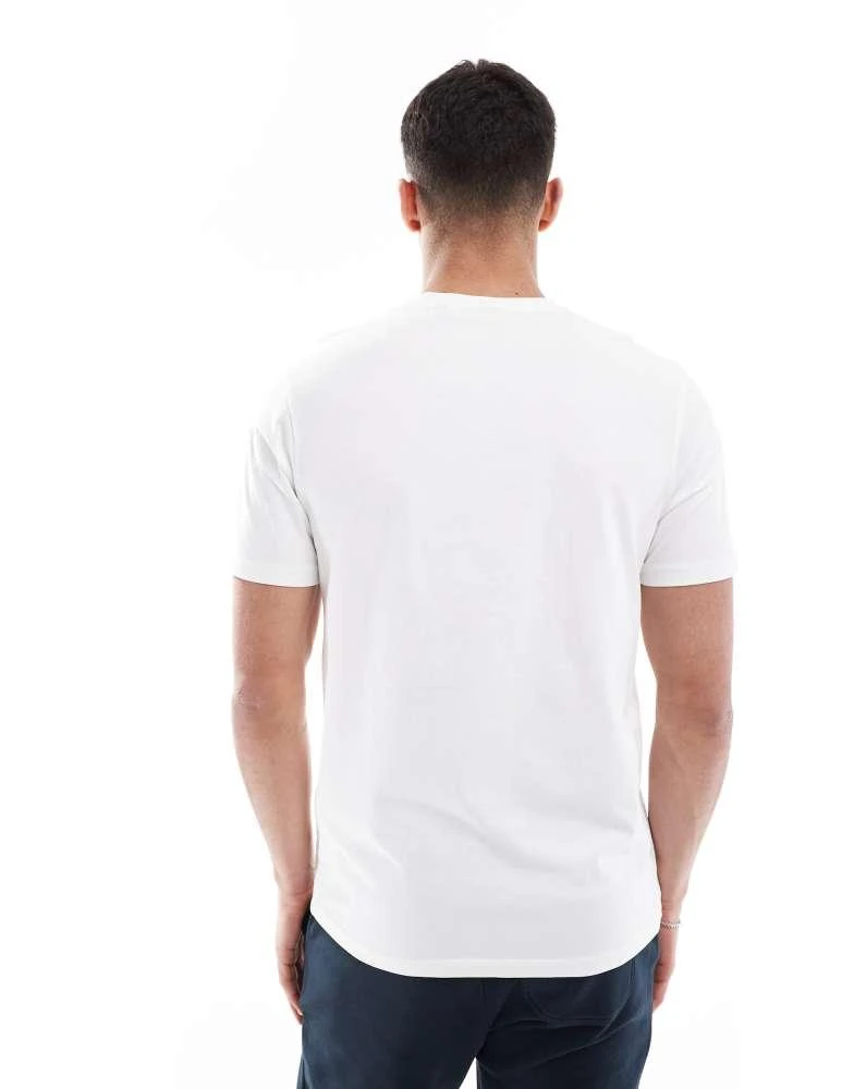 Lyle & Scott Lyle & Scott superfine v neck t-shirt in white 3