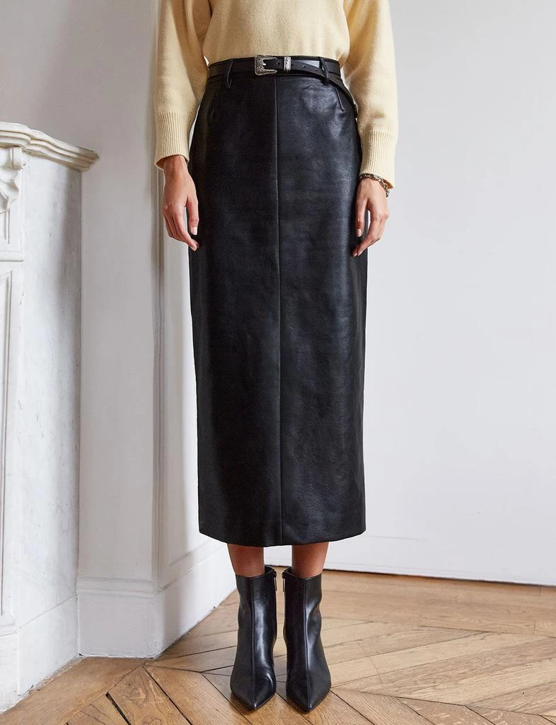 Pixie Market Yve Maxi Leather Skirt-BESTSELLER 7