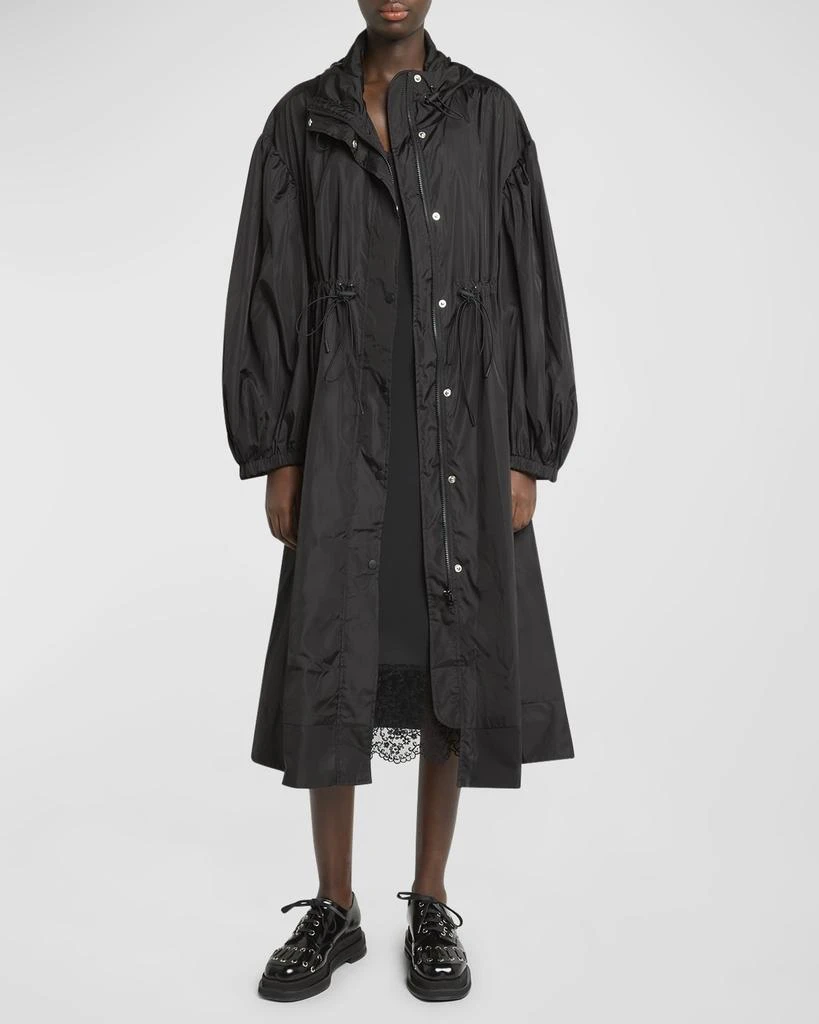 Simone Rocha Puff-Sleeve Hooded Trapeze Parka Jacket 3