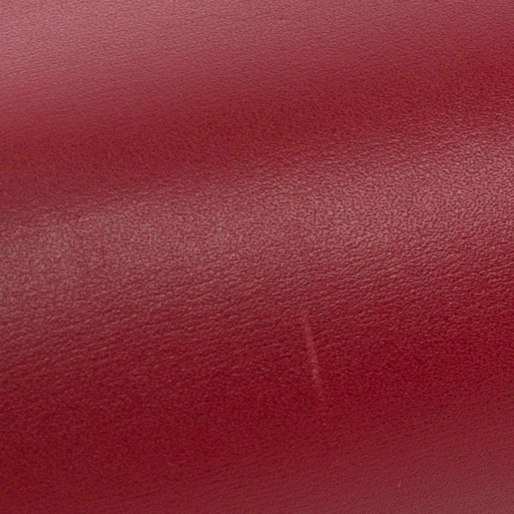 Celine Celine Red Medium Calfskin Classic Box Bag 13