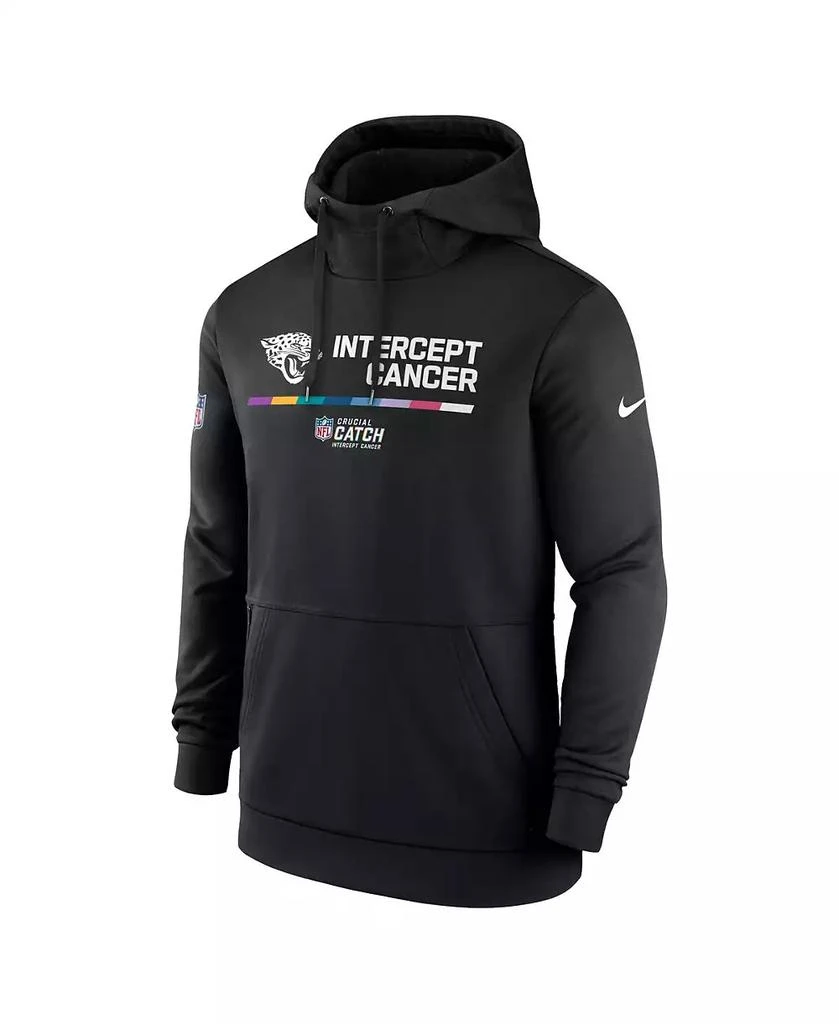 NIKE Men's Black Jacksonville Jaguars NFL Crucial Catch Therma Performance Pullover Hoodie 2