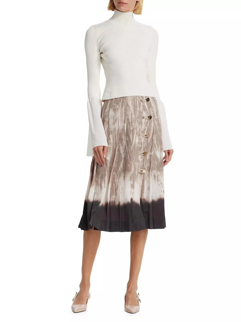 Altuzarra Dana Knit Flare-Sleeve Turtleneck 2
