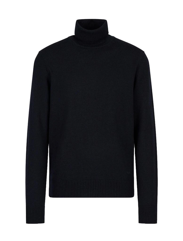 Emporio Armani EA7 EMPORIO ARMANI Wool high-neck sweater 1