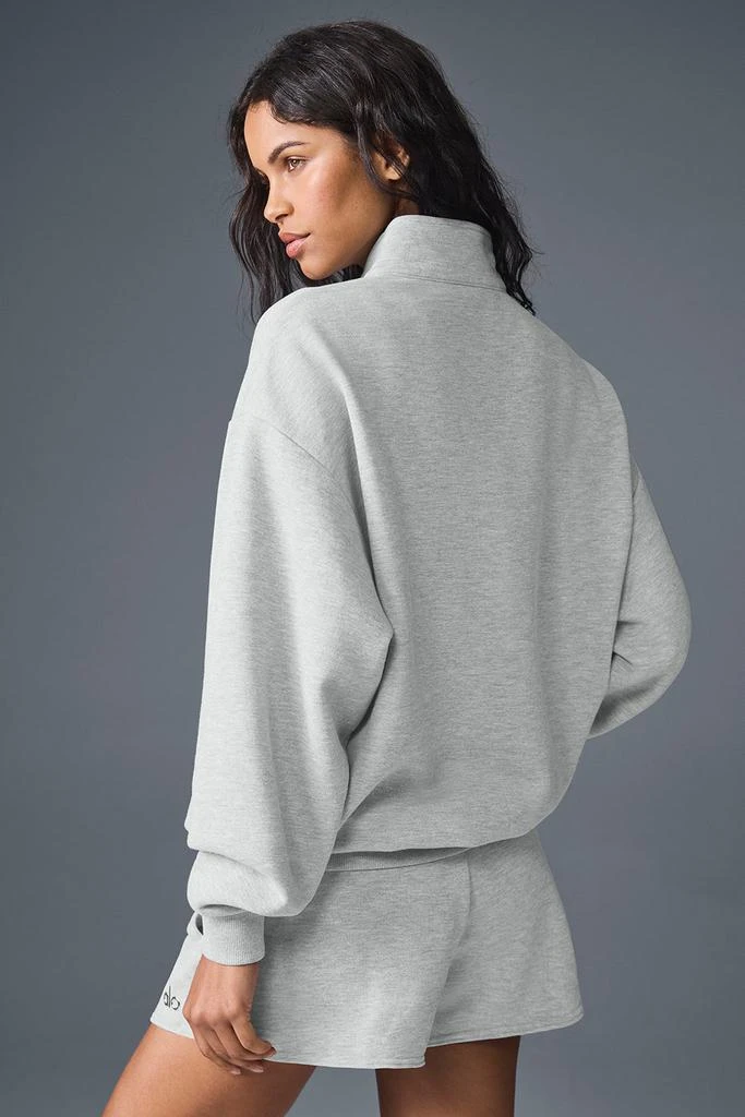 Alo Accolade 1/4 Zip Pullover - Athletic Heather Grey 4