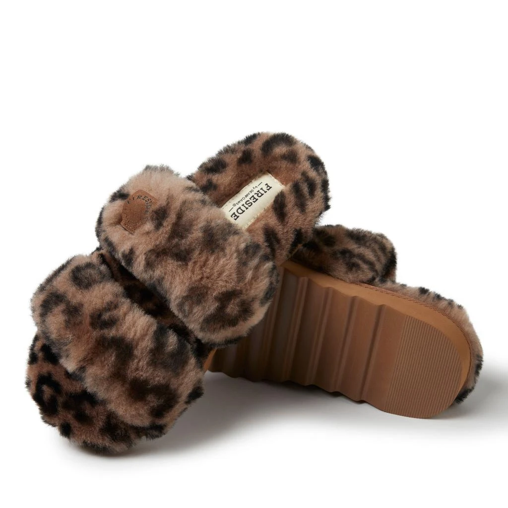 Dear Foams Women's Benalla All Over Shearling Double Band Slide 2