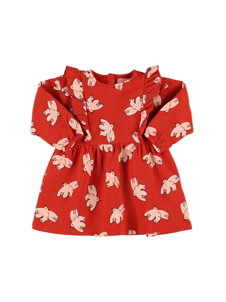BOBO CHOSES Bird Print Organic Cotton Dress 1