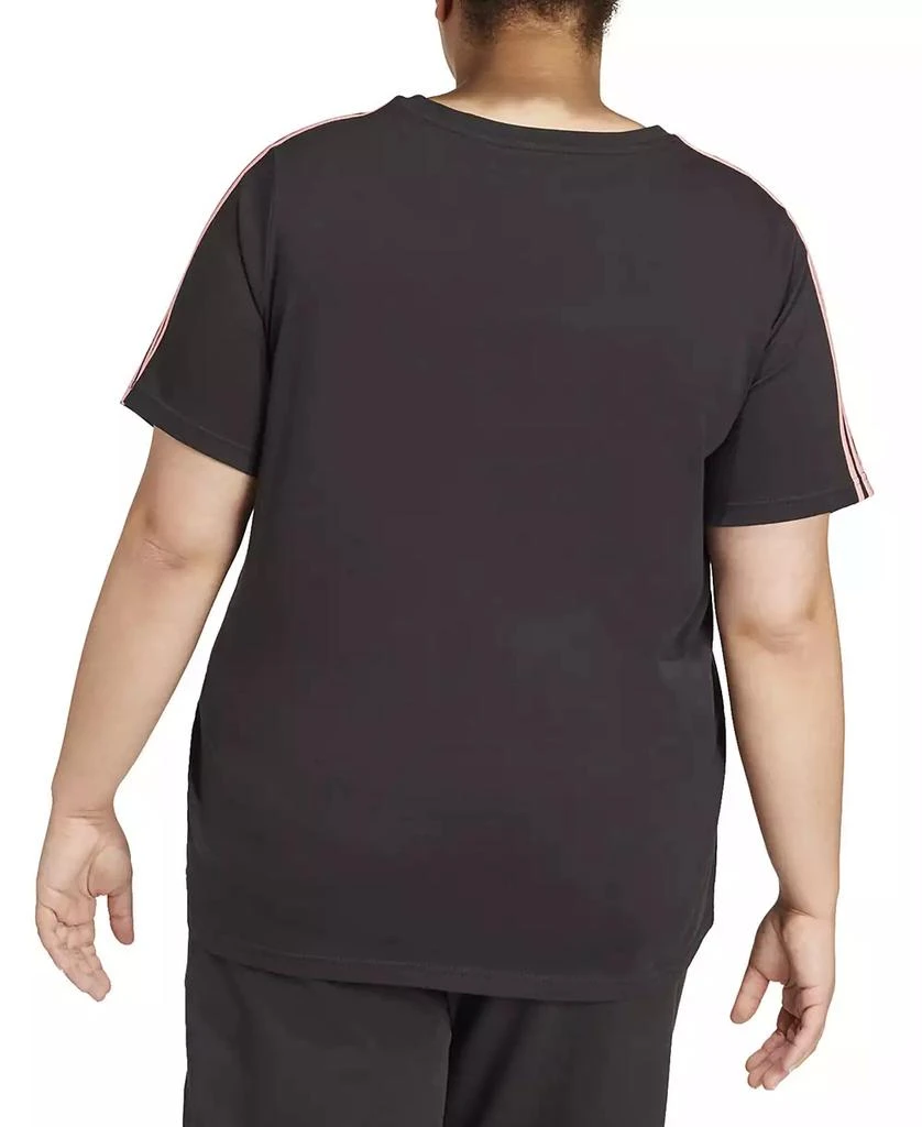 Adidas Plus Size Essentials Slim 3-Stripes T-Shirt 2