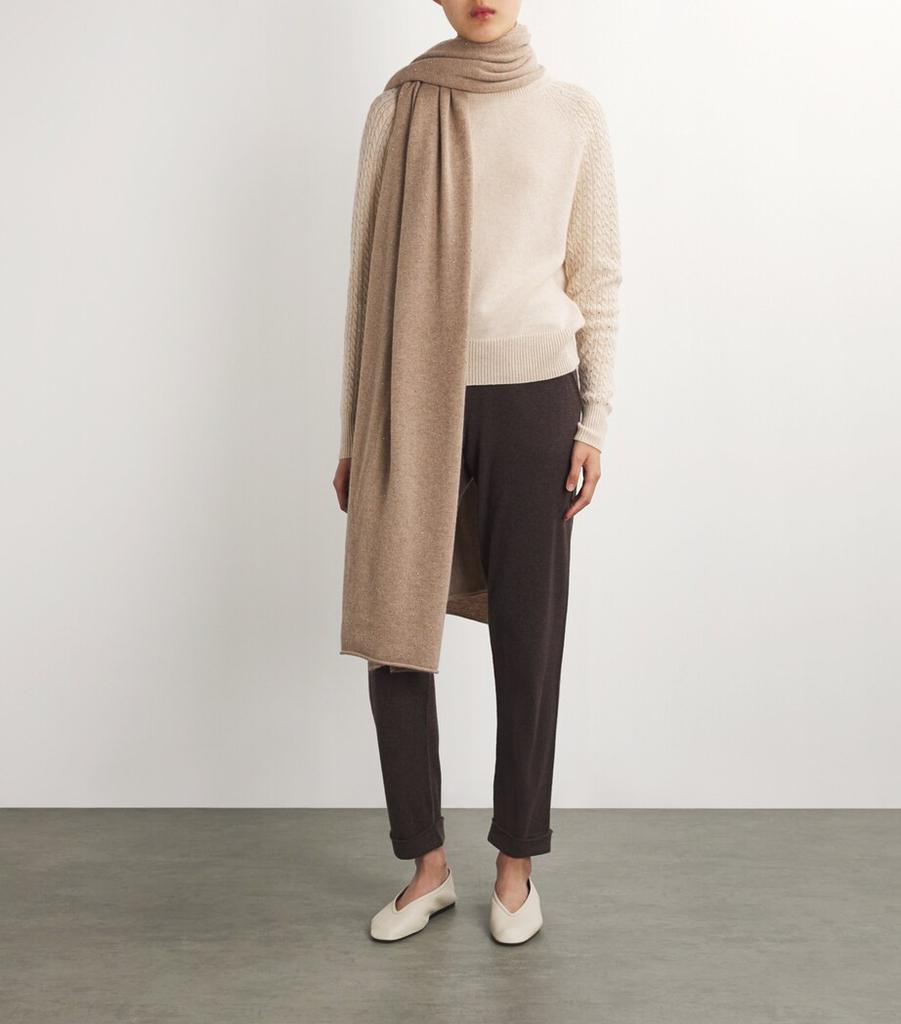 William Sharp Cashmere Crystal-Embellished Scarf