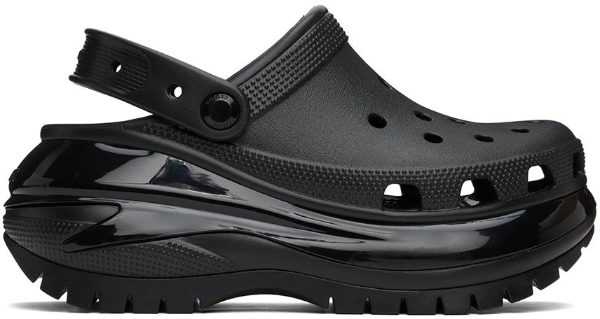 Crocs Black Mega Crush Clogs 1