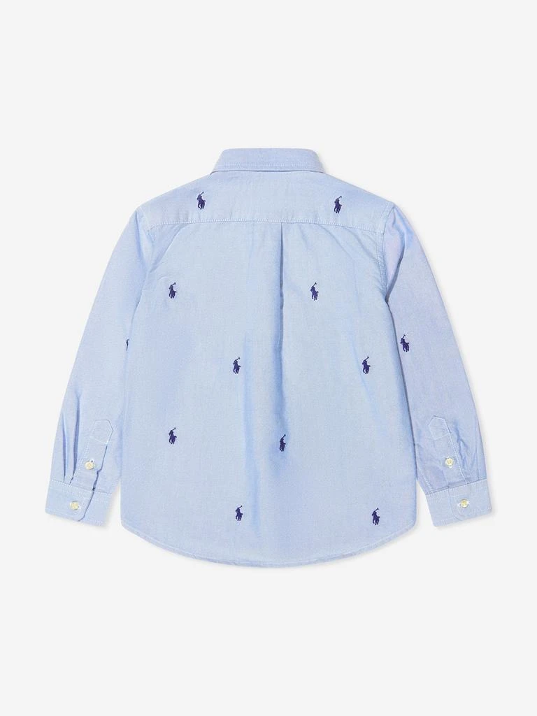 Ralph Lauren Boys Logo Shirt in Blue 3
