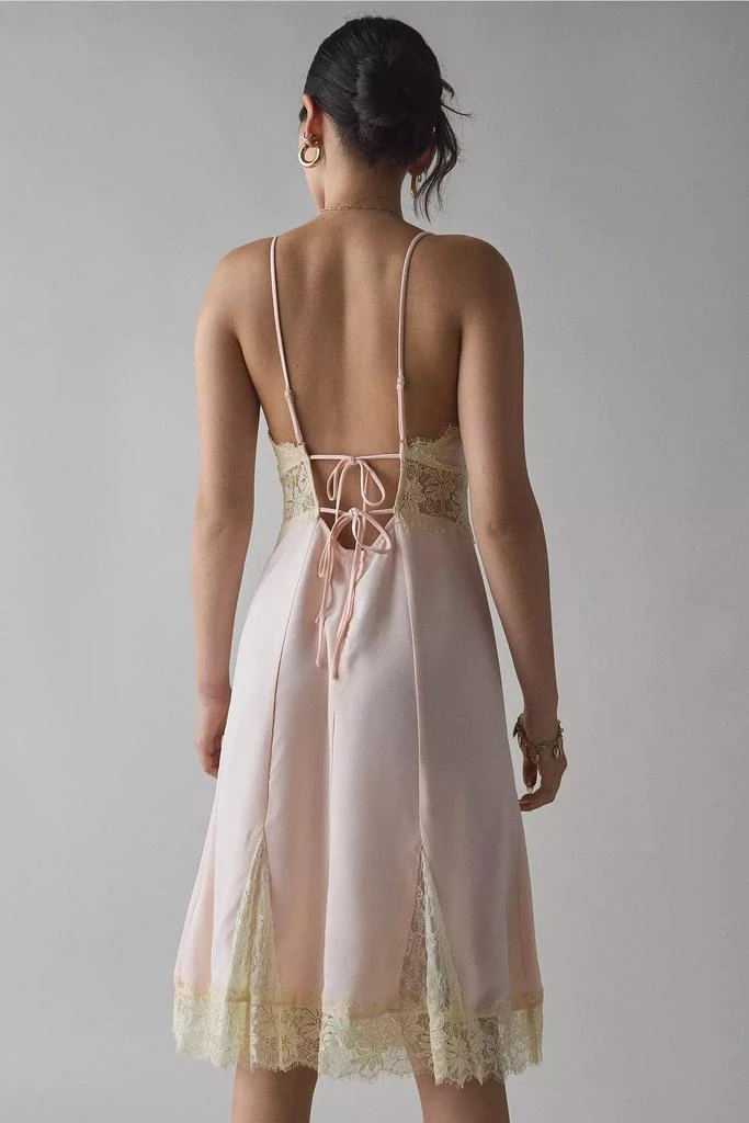 low back lace prom dress La Femme Strappy-Back Tight Long Lace Prom Dress Lavender / 2 main image 1