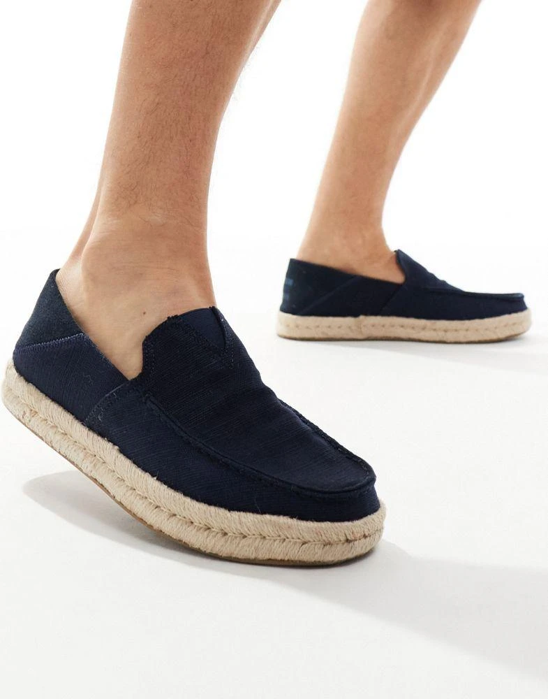 TOMS Toms Alonso slip on shoe in navy 4
