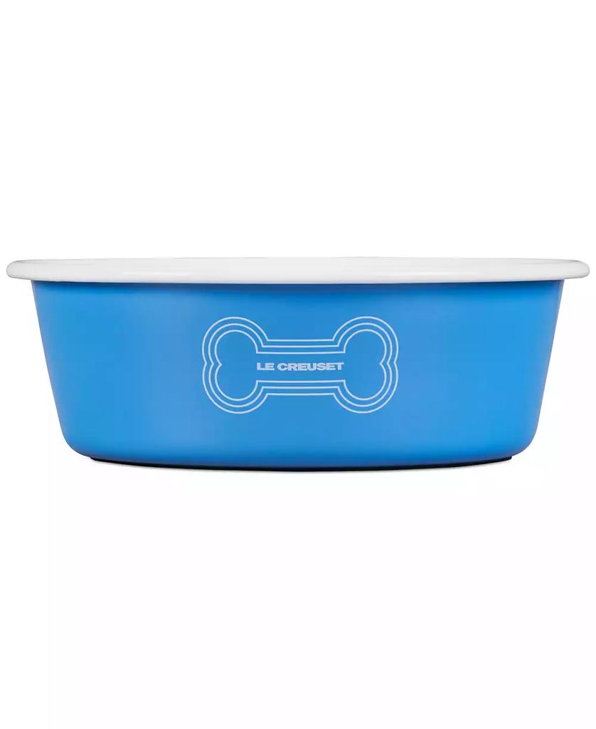 Le Creuset 6 Cup Enamel on Steel Pet Bowl with Skid Resistant Base
