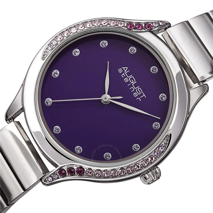 August Steiner Quartz Purple Dial Ladies Watch AS8279PU 2