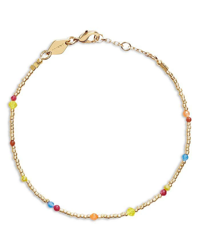 ANNI LU Golden Sands Beaded Bracelet in 18K Gold Plated  1