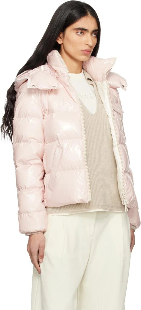 Moncler Pink Andro Hooded Short Down Jacket 2