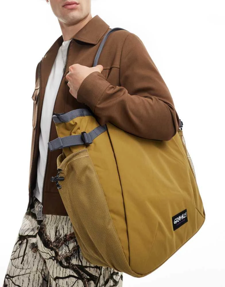 Gramicci Gramicci cordura tote bag in tan 1
