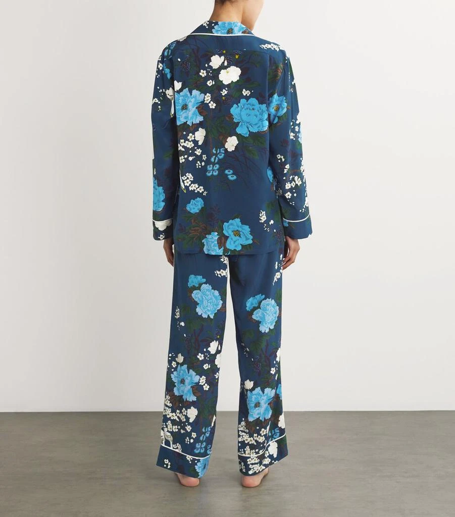 OLIVIA VON HALLE Silk Floral Print Yves Pyjama Set 3