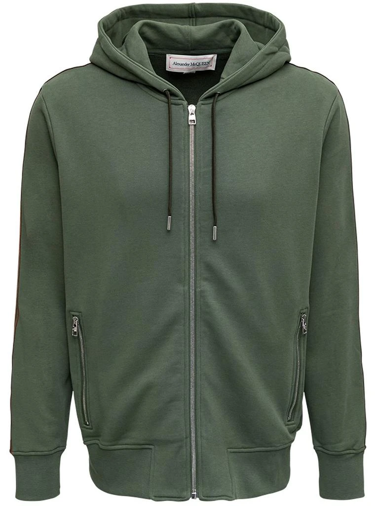 Alexander McQueen Alexander McQueen Zip-Up Long-Sleeved Hoodie 1