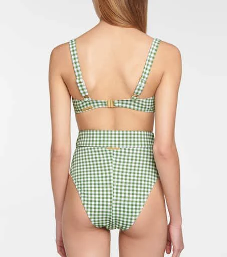 Alexandra Miro Clara gingham bikini top 3