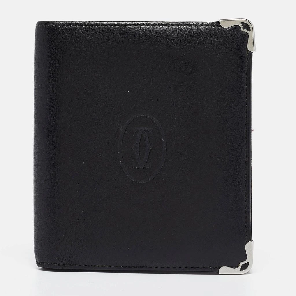 Cartier Cartier Black Leather Must De Cartier Bifold Wallet 1