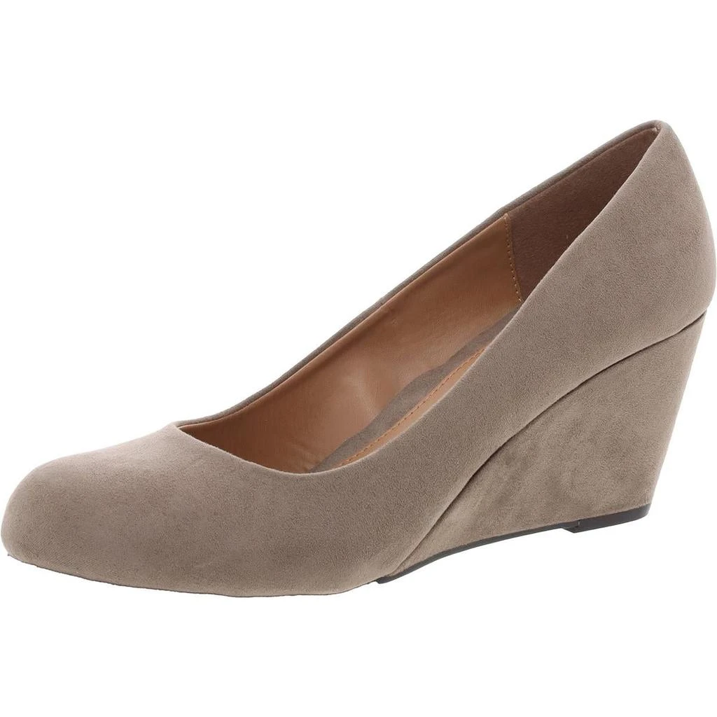 CL By Laundry Nima Womens Solid Round Toe Wedge Heels 6