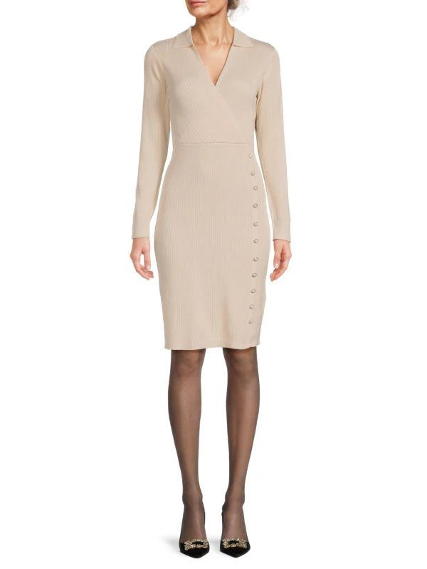NANETTE nanette lepore Ribbed Sweater Dress 1