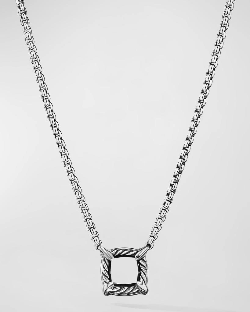 David Yurman 7mm Chatelaine Pendant Necklace with Gemstone and Diamonds in Silver 3