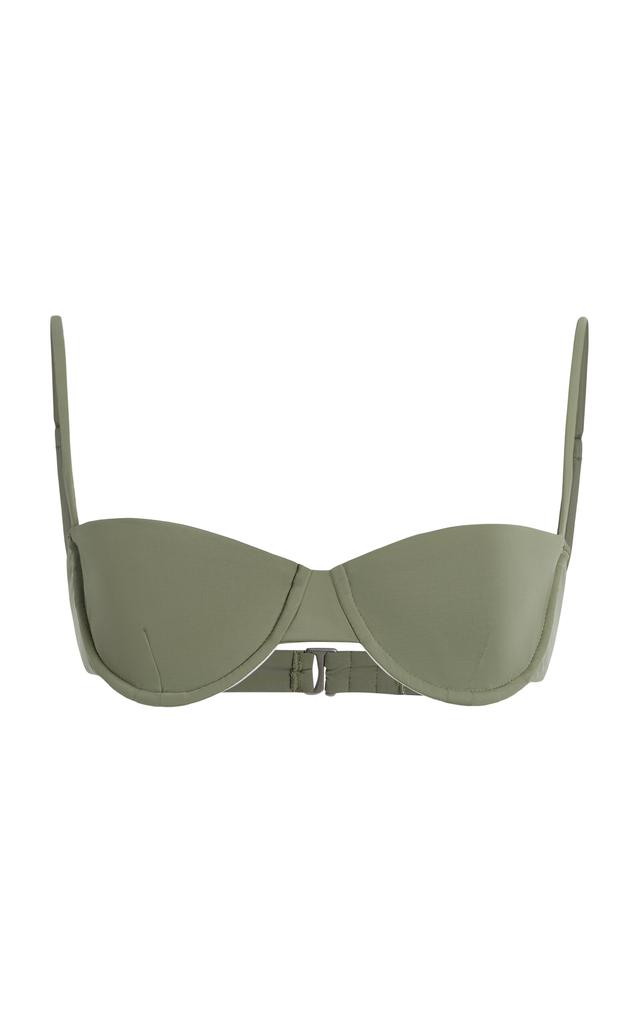 Anemos Anemos - The Balconette Underwire Bikini Top - Green - S - Moda Operandi