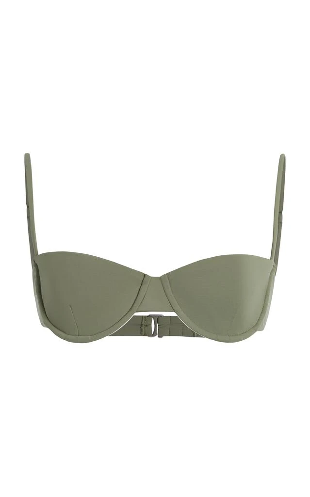 Anemos Anemos - The Balconette Underwire Bikini Top - Green - S - Moda Operandi 1