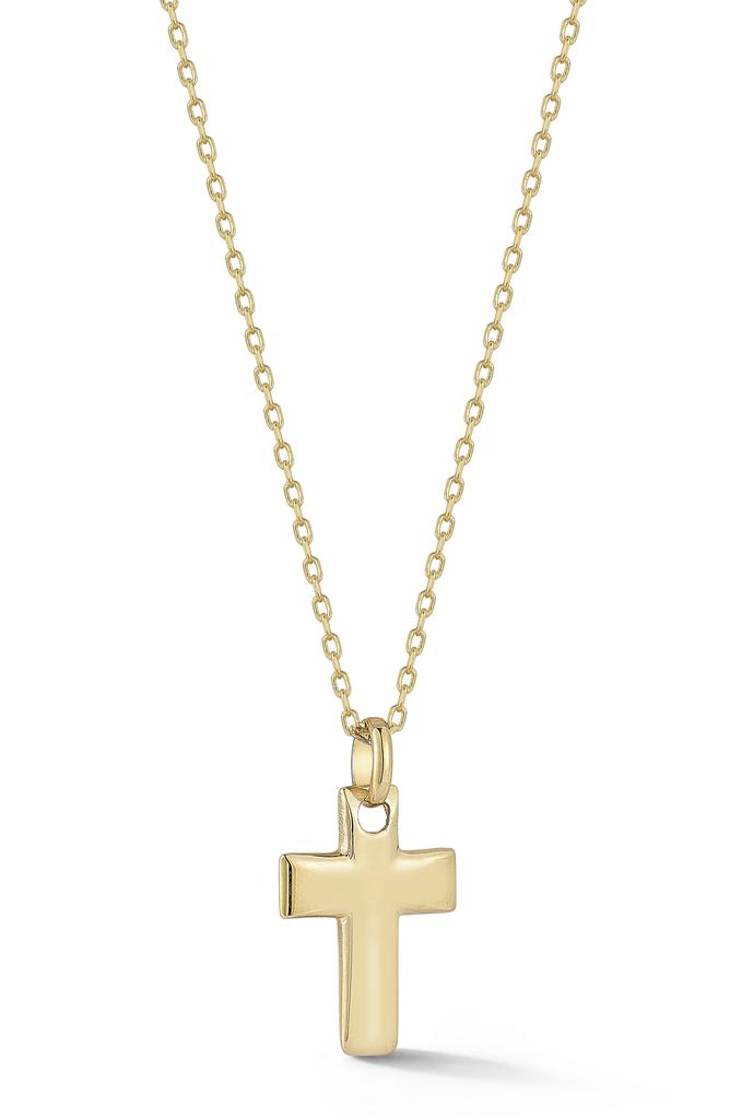 Ember Fine Jewelry 14K Yellow Gold Cross Pendant Necklace