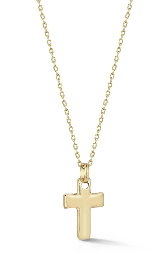 Ember Fine Jewelry 14K Yellow Gold Cross Pendant Necklace 1