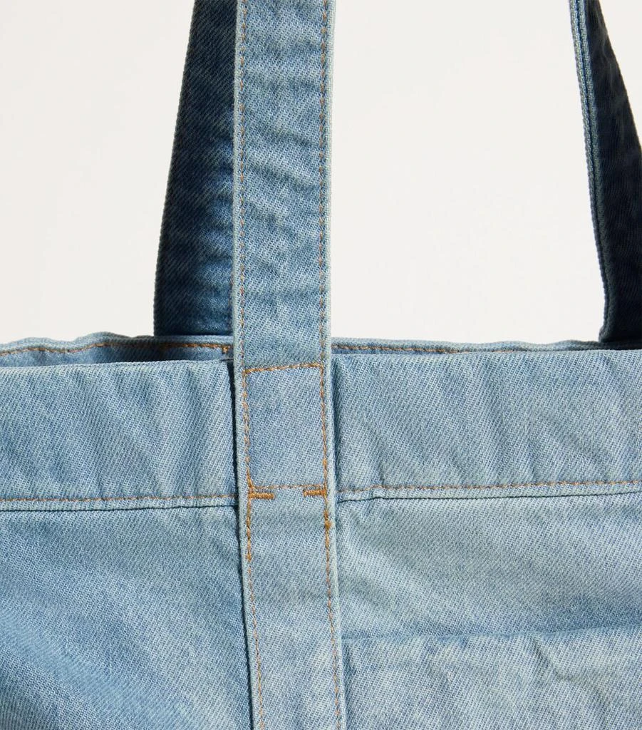 Ralph Lauren Medium Denim Polo Bear Tote Bag 6